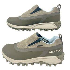 Merrell Women's Taupe/Brown Thermo Snowdrift Moc Shell Slip Ons size 5.5
